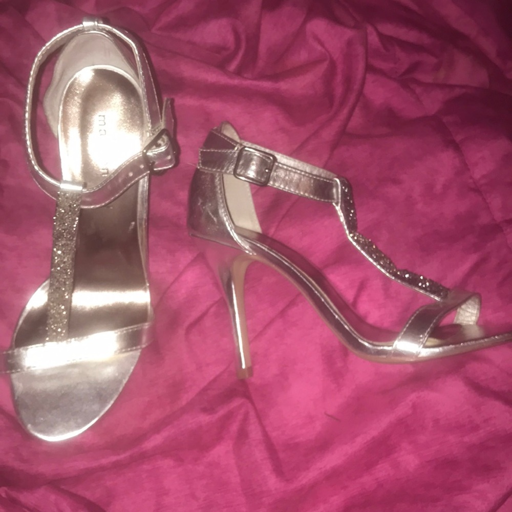 Steve Madden Silver Heel
